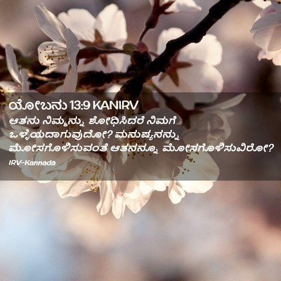 Picture 02 - ಯೋಬನು 13:9 KANIRV - ಆತನು ನಿಮ್ಮನ್ನು - Bible Verse Picture