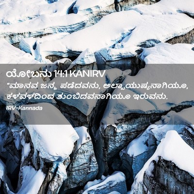 Picture 02 - ಯೋಬನು 14:1 KANIRV - “ಮಾನವ ಜನ್ಮ - Bible Verse Picture