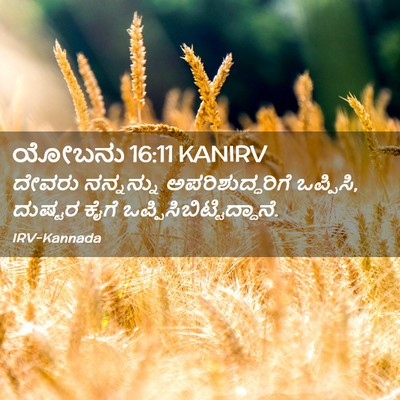 Picture 02 - ಯೋಬನು 16:11 KANIRV - ದೇವರು ನನ್ನನ್ನು - Bible Verse Picture