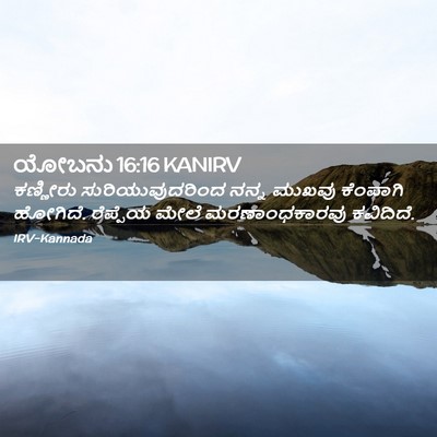 Picture 02 - ಯೋಬನು 16:16 KANIRV - ಕಣ್ಣೀರು - Bible Verse Picture