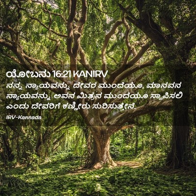 Picture 02 - ಯೋಬನು 16:21 KANIRV - ನನ್ನ ನ್ಯಾಯವನ್ನು - Bible Verse Picture