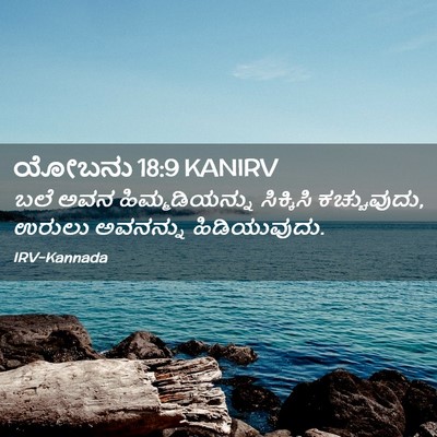 Picture 02 - ಯೋಬನು 18:9 KANIRV - ಬಲೆ ಅವನ - Bible Verse Picture