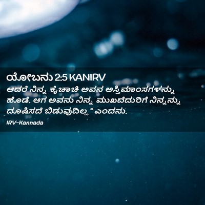 Picture 02 - ಯೋಬನು 2:5 KANIRV - ಆದರೆ ನಿನ್ನ ಕೈಚಾಚಿ - Bible Verse Picture