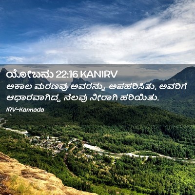Picture 02 - ಯೋಬನು 22:16 KANIRV - ಅಕಾಲ ಮರಣವು - Bible Verse Picture