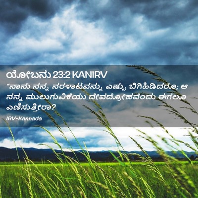 Picture 02 - ಯೋಬನು 23:2 KANIRV - “ನಾನು ನನ್ನ - Bible Verse Picture