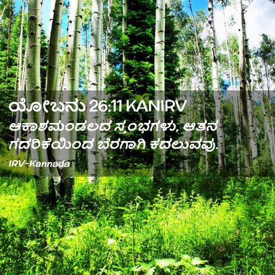 Picture 02 - ಯೋಬನು 26:11 KANIRV - ಆಕಾಶಮಂಡಲದ - Bible Verse Picture