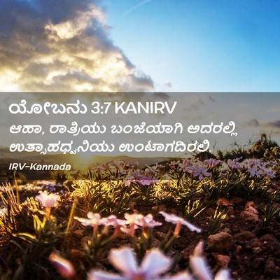 Picture 02 - ಯೋಬನು 3:7 KANIRV - ಆಹಾ, ರಾತ್ರಿಯು - Bible Verse Picture
