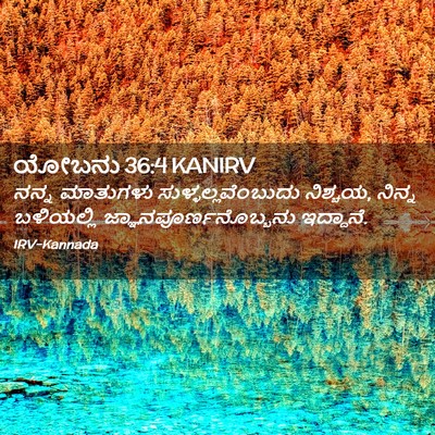 Picture 02 - ಯೋಬನು 36:4 KANIRV - ನನ್ನ ಮಾತುಗಳು - Bible Verse Picture