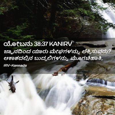 Picture 02 - ಯೋಬನು 38:37 KANIRV - ಜ್ಞಾನದಿಂದ ಯಾರು - Bible Verse Picture