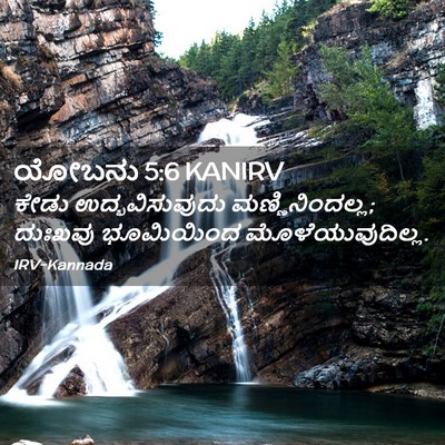 Picture 02 - ಯೋಬನು 5:6 KANIRV - ಕೇಡು ಉದ್ಭವಿಸುವುದು - Bible Verse Picture