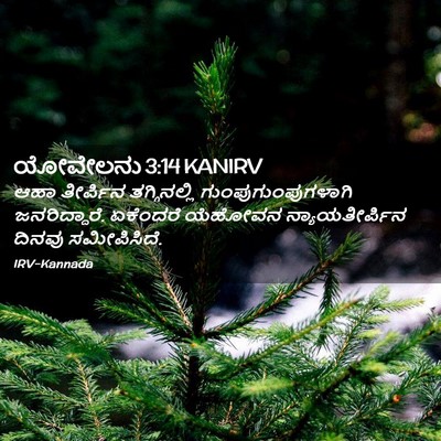 Picture 02 - ಯೋವೇಲನು 3:14 KANIRV - ಆಹಾ ತೀರ್ಪಿನ - Bible Verse Picture