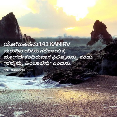 Picture 02 - ಯೋಹಾನನು 1:43 KANIRV - ಮರುದಿನ ಯೇಸು - Bible Verse Picture