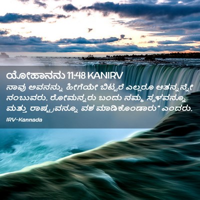 Picture 02 - ಯೋಹಾನನು 11:48 KANIRV - ನಾವು ಅವನನ್ನು - Bible Verse Picture
