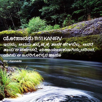Picture 02 - ಯೋಹಾನನು 11:51 KANIRV - ಇದನ್ನು ಅವನು - Bible Verse Picture