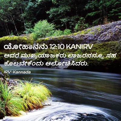 Picture 02 - ಯೋಹಾನನು 12:10 KANIRV - ಆದರೆ ಮುಖ್ಯಯಾಜಕರು - Bible Verse Picture