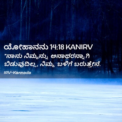 Picture 02 - ಯೋಹಾನನು 14:18 KANIRV - “ನಾನು ನಿಮ್ಮನ್ನು - Bible Verse Picture