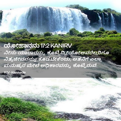 Picture 02 - ಯೋಹಾನನು 17:2 KANIRV - ನೀನು ಯಾರಾರನ್ನು - Bible Verse Picture