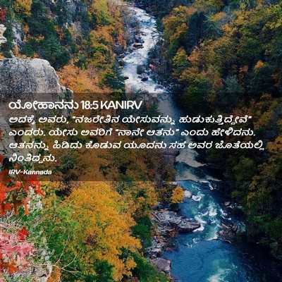 Picture 02 - ಯೋಹಾನನು 18:5 KANIRV - ಅದಕ್ಕೆ ಅವರು, - Bible Verse Picture