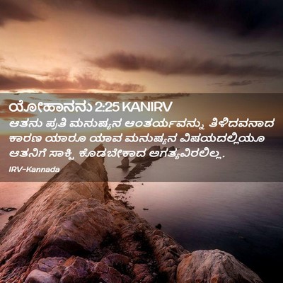 Picture 02 - ಯೋಹಾನನು 2:25 KANIRV - ಆತನು ಪ್ರತಿ - Bible Verse Picture