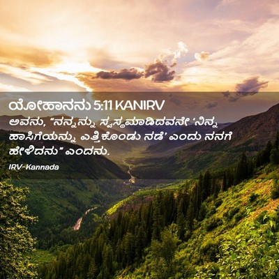 Picture 02 - ಯೋಹಾನನು 5:11 KANIRV - ಅವನು, “ನನ್ನನ್ನು - Bible Verse Picture