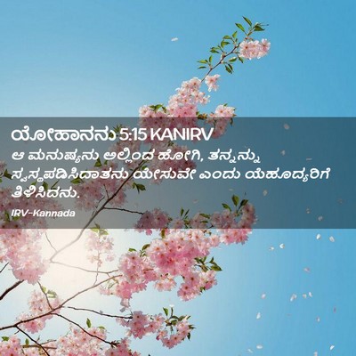 Picture 02 - ಯೋಹಾನನು 5:15 KANIRV - ಆ ಮನುಷ್ಯನು - Bible Verse Picture