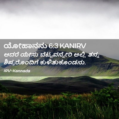 Picture 02 - ಯೋಹಾನನು 6:3 KANIRV - ಆದರೆ ಯೇಸು - Bible Verse Picture