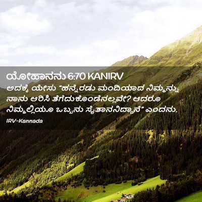 Picture 02 - ಯೋಹಾನನು 6:70 KANIRV - ಅದಕ್ಕೆ ಯೇಸು - Bible Verse Picture