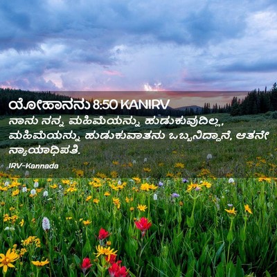 Picture 02 - ಯೋಹಾನನು 8:50 KANIRV - ನಾನು ನನ್ನ - Bible Verse Picture