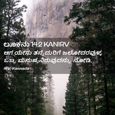 Picture 02 - ಲೂಕನು 14:2 KANIRV - ಆಗ ಯೇಸು - Bible Verse Picture