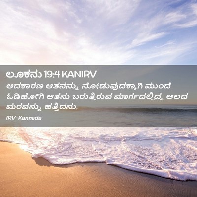 Picture 02 - ಲೂಕನು 19:4 KANIRV - ಆದಕಾರಣ ಆತನನ್ನು - Bible Verse Picture