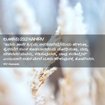 Picture 02 - ಲೂಕನು 23:2 KANIRV - “ಇವನು ತಾನೇ - Bible Verse Picture