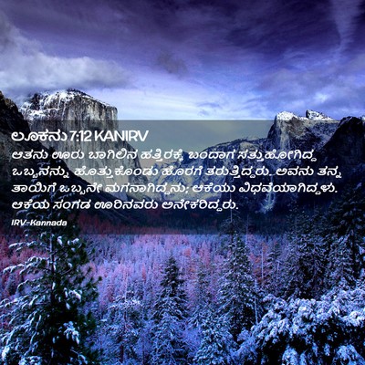 Picture 02 - ಲೂಕನು 7:12 KANIRV - ಆತನು ಊರು ಬಾಗಿಲಿನ - Bible Verse Picture