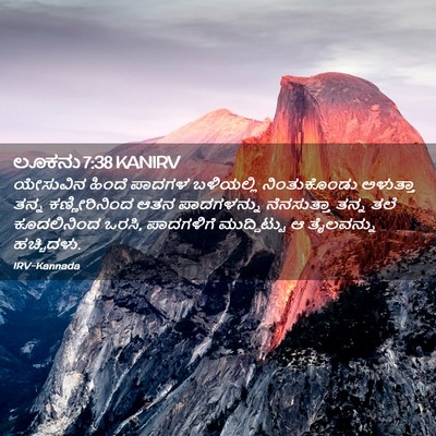 Picture 02 - ಲೂಕನು 7:38 KANIRV - ಯೇಸುವಿನ ಹಿಂದೆ - Bible Verse Picture