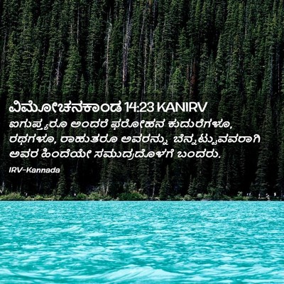 Picture 02 - ವಿಮೋಚನಕಾಂಡ 14:23 KANIRV - ಐಗುಪ್ತ್ಯರೂ ಅಂದರೆ - Bible Verse Picture