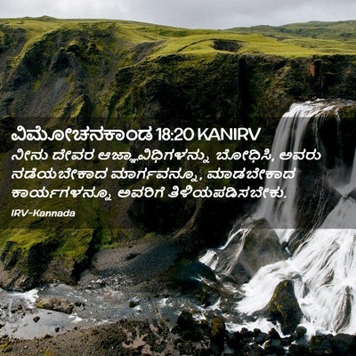 Picture 02 - ವಿಮೋಚನಕಾಂಡ 18:20 KANIRV - ನೀನು ದೇವರ - Bible Verse Picture