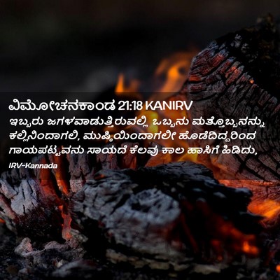 Picture 02 - ವಿಮೋಚನಕಾಂಡ 21:18 KANIRV - ಇಬ್ಬರು - Bible Verse Picture