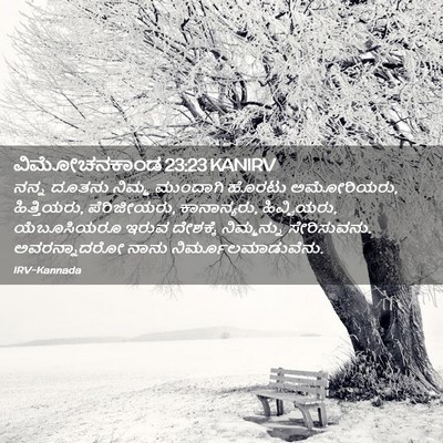 Picture 02 - ವಿಮೋಚನಕಾಂಡ 23:23 KANIRV - ನನ್ನ ದೂತನು ನಿಮ್ಮ - Bible Verse Picture