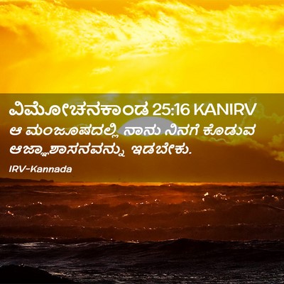 Picture 02 - ವಿಮೋಚನಕಾಂಡ 25:16 KANIRV - ಆ ಮಂಜೂಷದಲ್ಲಿ ನಾನು - Bible Verse Picture