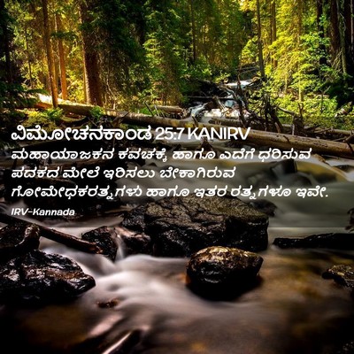 Picture 02 - ವಿಮೋಚನಕಾಂಡ 25:7 KANIRV - ಮಹಾಯಾಜಕನ ಕವಚಕ್ಕೆ - Bible Verse Picture