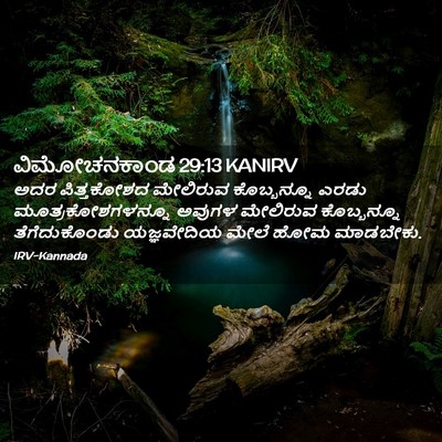 Picture 02 - ವಿಮೋಚನಕಾಂಡ 29:13 KANIRV - ಅದರ ಪಿತ್ತಕೋಶದ - Bible Verse Picture