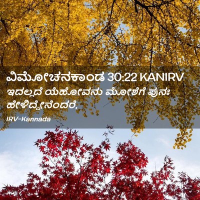 Picture 02 - ವಿಮೋಚನಕಾಂಡ 30:22 KANIRV - ಇದಲ್ಲದೆ ಯೆಹೋವನು - Bible Verse Picture