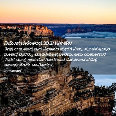 Picture 02 - ವಿಮೋಚನಕಾಂಡ 30:37 KANIRV - ನೀವು ಆ ಧೂಪದ್ರವ್ಯದ - Bible Verse Picture