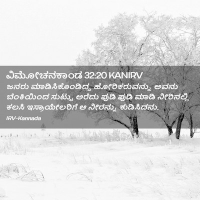 Picture 02 - ವಿಮೋಚನಕಾಂಡ 32:20 KANIRV - ಜನರು - Bible Verse Picture