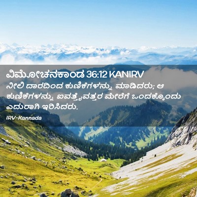 Picture 02 - ವಿಮೋಚನಕಾಂಡ 36:12 KANIRV - ನೀಲಿ ದಾರದಿಂದ - Bible Verse Picture