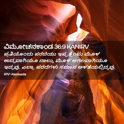 Picture 02 - ವಿಮೋಚನಕಾಂಡ 36:9 KANIRV - ಪ್ರತಿಯೊಂದು ಪರದೆಯು - Bible Verse Picture