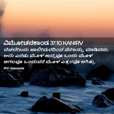 Picture 02 - ವಿಮೋಚನಕಾಂಡ 37:10 KANIRV - ಬೆಚಲೇಲನು - Bible Verse Picture