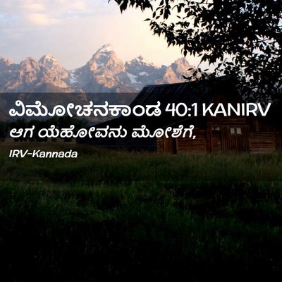 Picture 02 - ವಿಮೋಚನಕಾಂಡ 40:1 KANIRV - ಆಗ ಯೆಹೋವನು - Bible Verse Picture