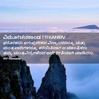 Picture 02 - ವಿಮೋಚನಕಾಂಡ 7:11 KANIRV - ಫರೋಹನು ಐಗುಪ್ತದೇಶದ - Bible Verse Picture