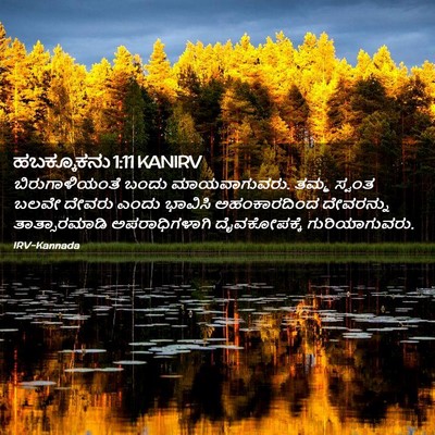 Picture 02 - ಹಬಕ್ಕೂಕನು 1:11 KANIRV - ಬಿರುಗಾಳಿಯಂತೆ ಬಂದು - Bible Verse Picture