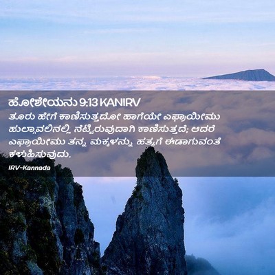 Picture 02 - ಹೋಶೇಯನು 9:13 KANIRV - ತೂರು ಹೇಗೆ - Bible Verse Picture